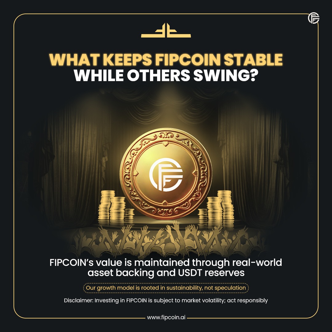 fipcoin's tweet photo. 💎 Stability isn’t a trend. It’s a strategy.
While markets swing and coins crash, FIPCOIN stays solid — powered by real-world asset backing and USDT reserves.

📈 We don’t chase hype. We build long-term value.
🔐 A growth model rooted in sustainability, not speculation.
🛡️ Because in a world of volatility, trust is the real currency.

🚀 Ready to invest in what lasts?
🌐 https://t.co/lvUSHnMqz8

#FIPCOIN #StableCrypto #CryptoWithPurpose #AssetBacked #USDTReserves #SustainableFinance #SmartCryptoInvesting #DeFi #NextGenCrypto #Web3Security #Cryptocurrency #FIPTRADE #fipneXt #Cryptotrading #AIbottrading #BlockchainAssets #DigitalWealth #Web3Finance