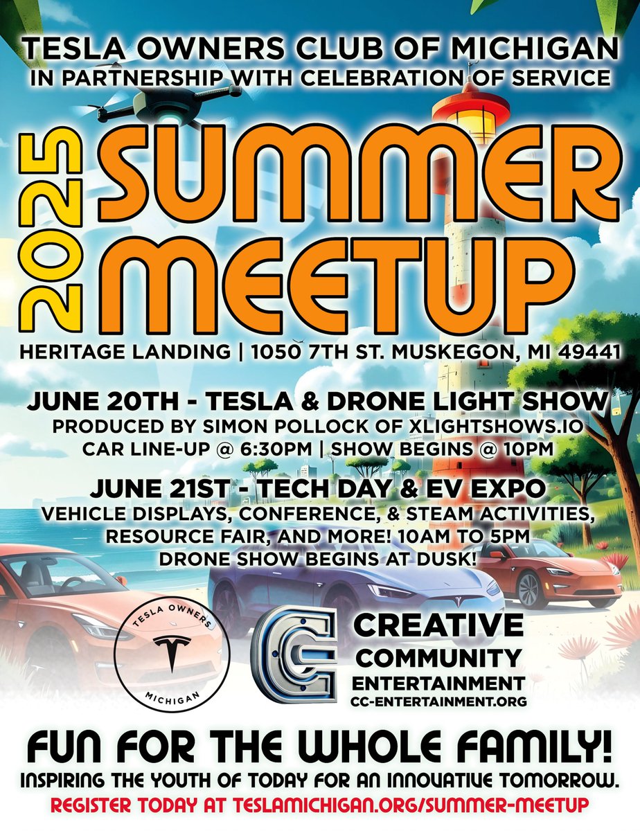 TesLatino (@teslatino) on Twitter photo Found pretty much the moment when the <a href="/arcticcybertrek/">Cybertruck</a> was made a part of my 2024 travel plans. You never know what great things come up at the Michigan Summer Meetups with <a href="/teslaownersmi/">Tesla Owners of Michigan</a>.
Join me later this month at Muskegon for a great weekend and some of your favorite Found pretty much the moment when the <a href="/arcticcybertrek/">Cybertruck</a> was made a part of my 2024 travel plans. You never know what great things come up at the Michigan Summer Meetups with <a href="/teslaownersmi/">Tesla Owners of Michigan</a>.
Join me later this month at Muskegon for a great weekend and some of your favorite