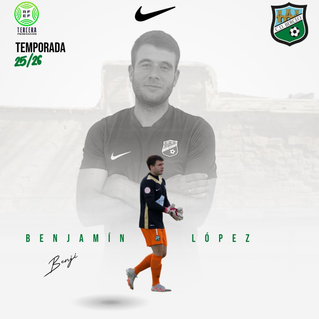💚RENOVADO|

⚽️BENJI

🧤 Portero 

Con más de 200 partidos en su carrera y tras una sólida temporada, el guardameta de 27 años seguirá siendo el muro bajo palos.
Su experiencia y liderazgo son clave para el equipo.

💚💙💚💙