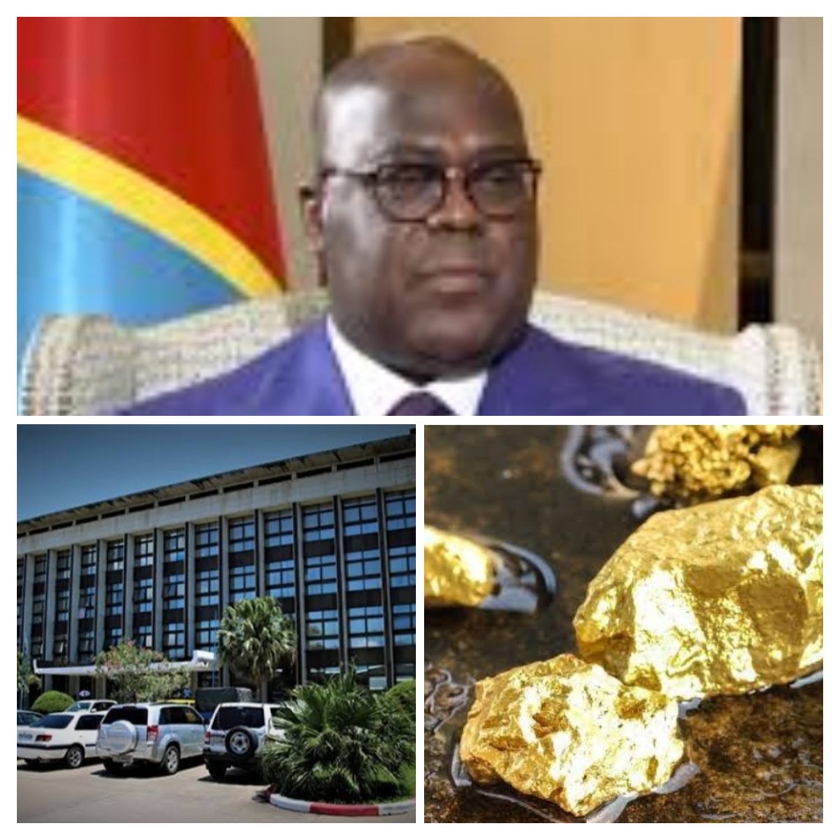 SimaroNgongoMba's tweet image. FÉLIX @TSHISEKEDI PILLE TOUTE LA #RÉSERVE D’OR DE LA BANQUE CENTRALE DU CONGO (#BCC). IL S’AGIT DE 2.000 TONNES D’#OR ÉQUIVALENT À 121 MILLIARDS DE DOLLARS AMÉRICAINS. IL FAUT VITE ATTRAPER TSHISEKEDI POUR ÉVITER QU’IL NE VENDE LE PAYS ET TOUS SES HABITANTS. L’OR VOLÉ A ÉTÉ…