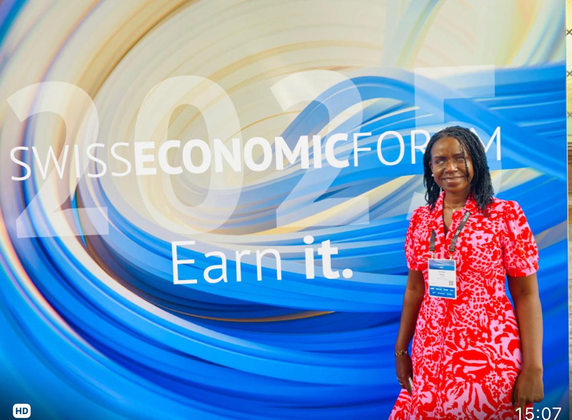I’m not the only African at the SWISS Economic Forum keynoting by mistake - I earned it. #VIP
