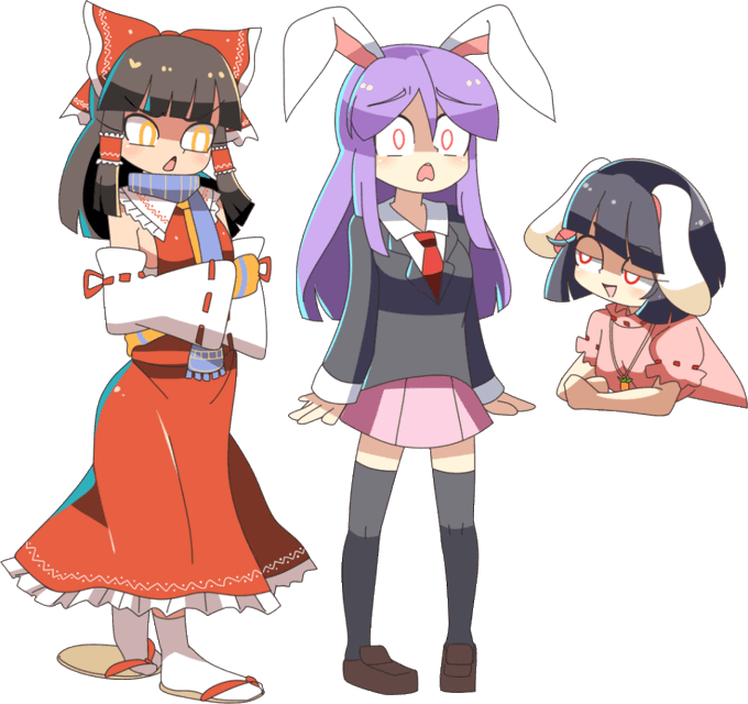 ターキー☆に出てくるなんか (なんかね) 色っぽい作画の霊夢たち 