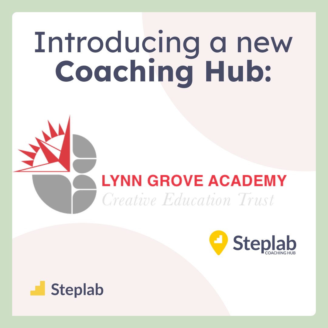 Steplab (@steplab_co) on Twitter photo We're delighted to introduce <a href="/LynnGroveAc/">Lynn Grove Academy</a> as our newest Steplab Coaching Hub ๐
Part of <a href="/CreativeEdTrust/">Creative Education Trust</a>, Lynn Grove Academy joins our national network of Coaching Hub Schools who are using Steplab in successful, novel and interesting ways to power great PD programmes ๐ We're delighted to introduce <a href="/LynnGroveAc/">Lynn Grove Academy</a> as our newest Steplab Coaching Hub ๐
Part of <a href="/CreativeEdTrust/">Creative Education Trust</a>, Lynn Grove Academy joins our national network of Coaching Hub Schools who are using Steplab in successful, novel and interesting ways to power great PD programmes ๐