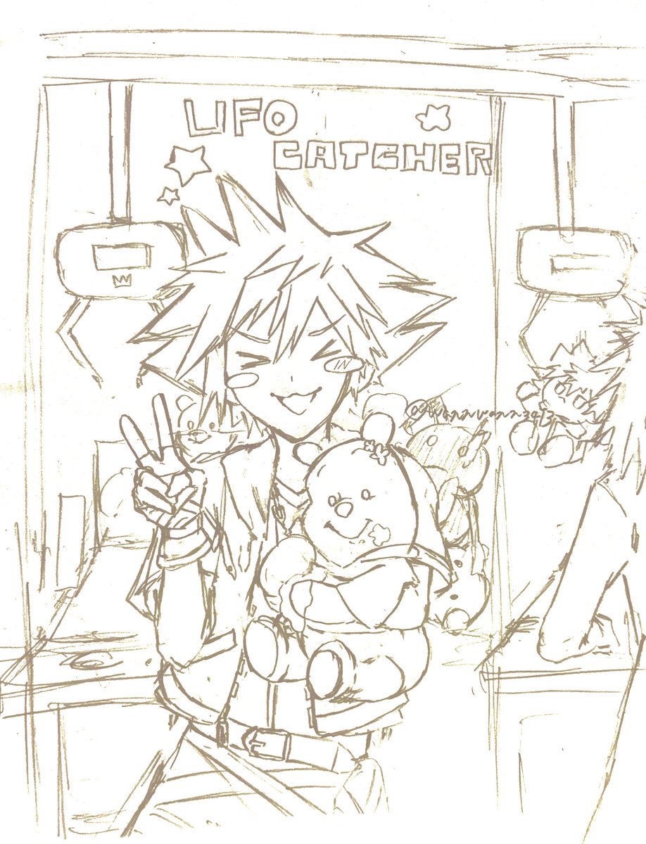 rkgk
#毎日投稿　#FA  #KH  ＃王国心 #KingdomHearts  #イラスト　#illustlation   #アナログ