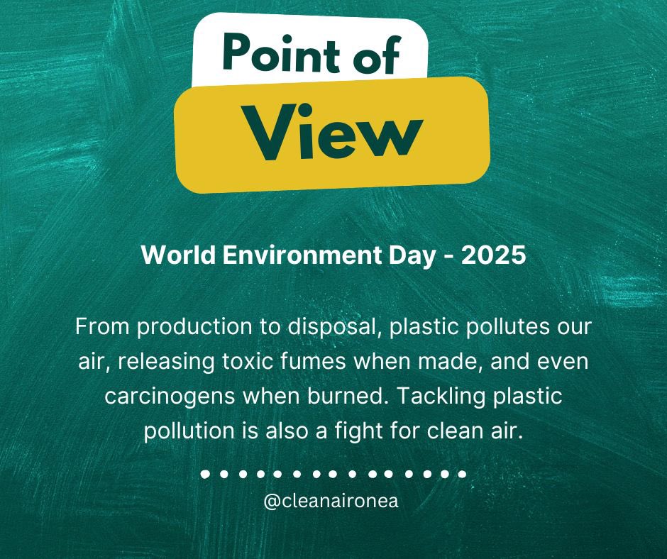 #WorldEnvironmentDay #PlasticPollution 
🧵
From production to disposal, plastic pollutes our air, releasing toxic fumes when made, and even carcinogens when burned. Tackling plastic pollution is also a fight for #cleanair.