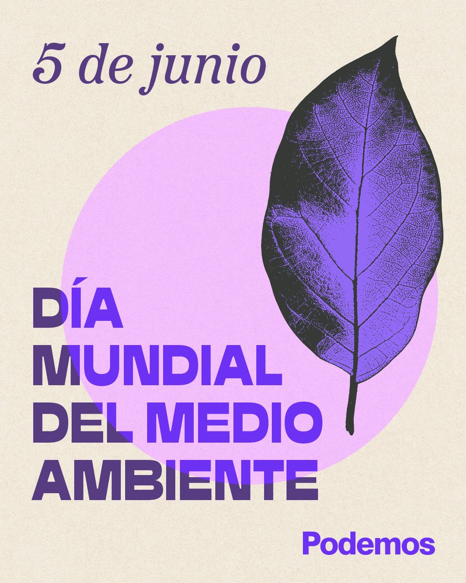 🌍 Hoy es el #DíaMundialDelMedioAmbiente, pero la crisis ambiental no entiende de fechas. 
Las políticas ambientales deben ser una prioridad para las instituciones y organizaciones cada día del año. Basta de greenwashing.
Hay que pasar de las palabras a los hechos.
