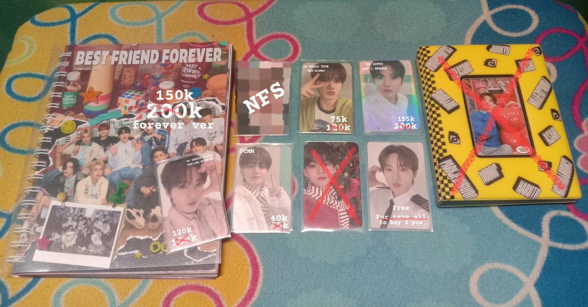 wts / want to sell

⚠️ Sell at a loss ⚠️

— excl adm &amp; pack
— keep event, splitpay
— WW with Ina address

HARGA JGN DIJADIKAN PATOKAN‼️

📍tangsel

🏷 treasure bff pb forever fcmm teubingo Lotte day 1 reboot klepon ygs select pob 트레저 포카 양도 #ตลาดนัดเด็กสมบัติ lfs lfb wtb ph