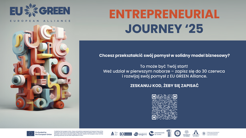 🎉Develop your skills in sustainable entrepreneurship!🎉 
Join the international program "Entrepreneurship and Innovation for Sustainability" and become part of "Entrepreneur Journey" - an intensive program of the EU GREEN Alliance consortium! 
Check:upwr.edu.pl/en/university/…
