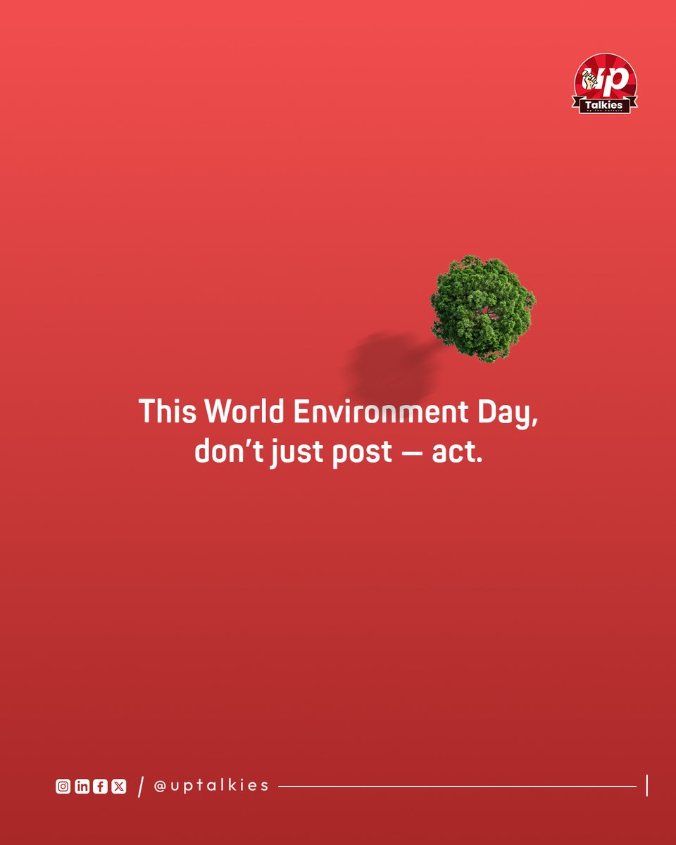 This #WorldEnvironmentDay , let’s turn intentions into actions. Plant a tree, reduce plastic, save water — every small step counts.
#WorldEnvironmentDay #ActForEarth #UpTalkies