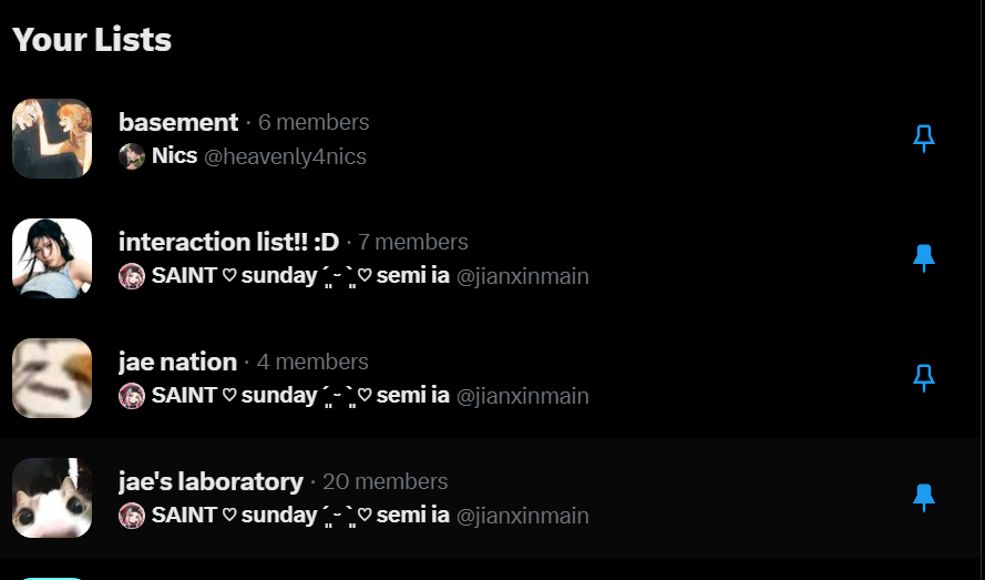 jianxinmain's tweet photo. how many... lists did i make exactly... https://t.co/FxkRGcAppZ