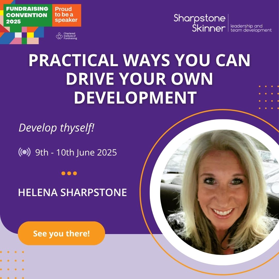 Sharpstone Skinner (@cleverteams) on Twitter photo Next week, Helena Sharpstone speaks at <a href="/CIOFtweets/">Chartered Institute of Fundraising</a> FundraisingConvention 2025 (9–10 June, QEII Centre, London). Join her interactive session Develop Thyself! to explore the 70/20/10 model and take charge of your growth.
Find out more: ciof.org.uk/fundraising-co… Next week, Helena Sharpstone speaks at <a href="/CIOFtweets/">Chartered Institute of Fundraising</a> FundraisingConvention 2025 (9–10 June, QEII Centre, London). Join her interactive session Develop Thyself! to explore the 70/20/10 model and take charge of your growth.
Find out more: ciof.org.uk/fundraising-co…