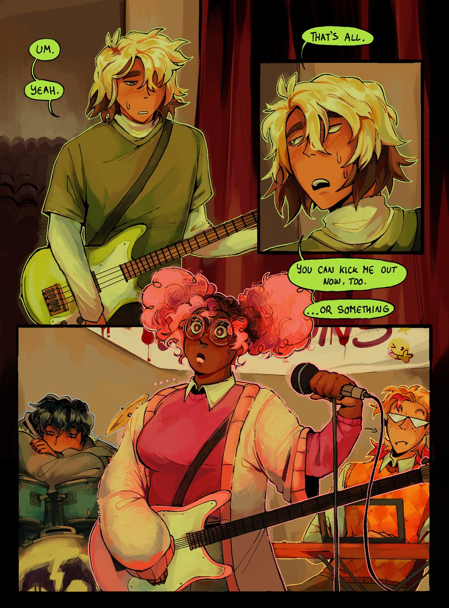 twigs_sprigs's tweet photo. hi i made this band au darkleys kids comic in may last year, crossposting on twitter since  im here now! (1/3)
#ninjago #lloydgarmadon #sallymander #eugeneius #bradtudabone https://t.co/zOOZjiUAUb