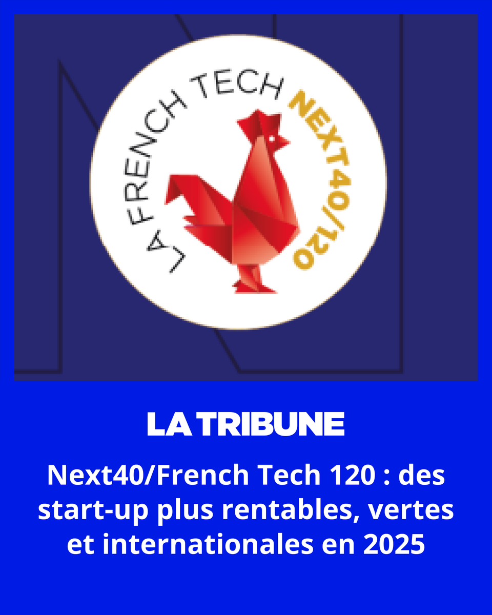 La Tribune (@latribune) on Twitter photo 🇫🇷 📱 Dévoilé hier soir, la nouvelle promotion du <a href="/LaFrenchTech/">La French Tech</a> 120 montre une certaine résilience des jeunes pousses tricolores dans un contexte économique morose.
🖊️ Par <a href="/MathieuViviani/">Mathieu Viviani</a>
➡️ À lire ici : l.latribune.fr/pE8 🇫🇷 📱 Dévoilé hier soir, la nouvelle promotion du <a href="/LaFrenchTech/">La French Tech</a> 120 montre une certaine résilience des jeunes pousses tricolores dans un contexte économique morose.
🖊️ Par <a href="/MathieuViviani/">Mathieu Viviani</a>
➡️ À lire ici : l.latribune.fr/pE8