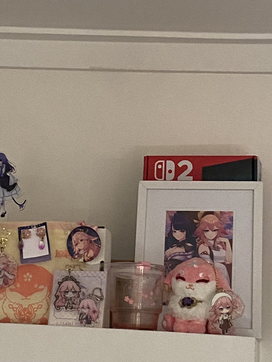 I acquired my switch 2 but It has to stay in this corner of my room unopened until I’m done with exams on Monday 😭😭