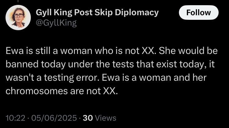 Can’t respond directly because I am pre-emptively blocked. 

But it is not true that Kłobukowska “would be banned today” under contemporary screening proposals. 

Anyone who says this simply hasn’t engaged with the proposals.
