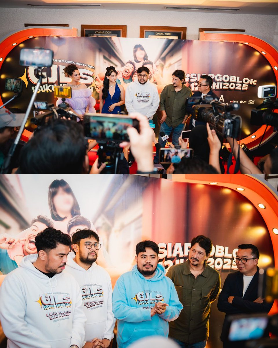 Film terbaru garapan Monty Tiwa, GJLS: Ibuku Ibu-Ibu, resmi menggelar
rangkaian acara Press Screening, Press Conference, dan Gala Premiere pada Selasa, 3 Juni 2025 di Senayan City XXI. 

#SiapGoblok di bioskop mulai 12 Juni 2025!
.
.
#rajanyaevent #film #gjlsibukuibuibu #fypシ