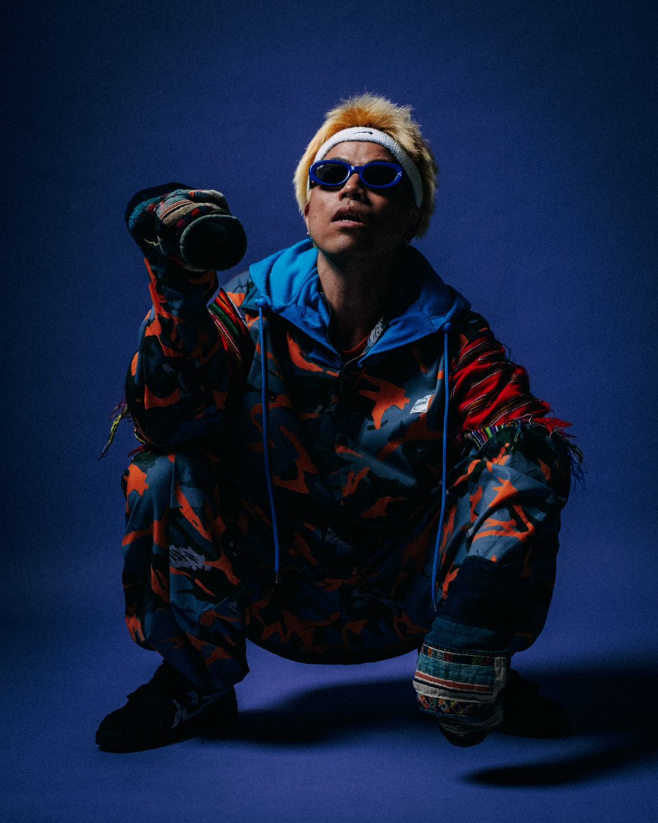 📝メンバー着用アイテム ユーキ 👕HIBANA CAMO SHIRTS(GRY/ONE OFF
