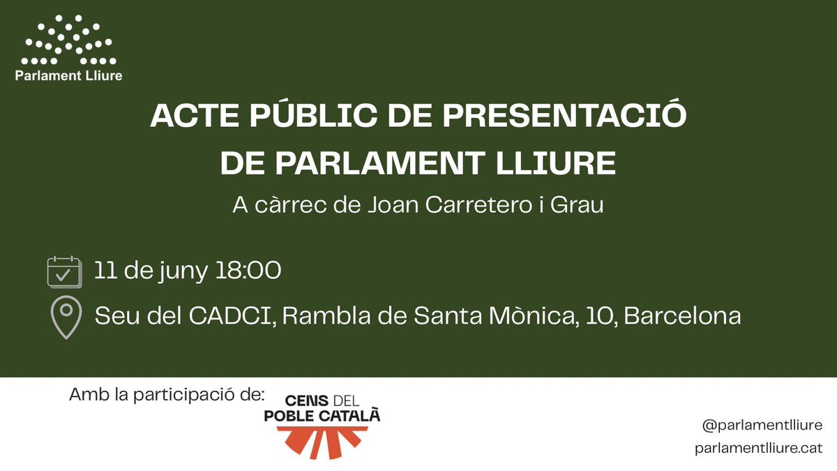 El Primer d’octubre del 2017 els catalans vam lliurar un mandat polític inequívoc als líders polítics d’aleshores, a l’empara de les lleis i resolucions adoptades democràticament pel Parlament unes setmanes abans. El món sencer en fou testimoni i ho sap tothom. 

El referèndum