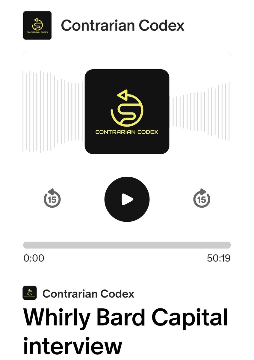 Recently I had a very insightful conversation with <a href="/whirlybard/">Whirly</a> to discuss a company that he has done an exceptional amount of good work on. That conversation on Comstock has now been uploaded

It's available for everyone via the link in my bio 🟢