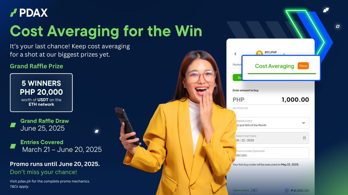 It’s the grand draw, this is your shot at the biggest prizes yet! 🥳

Keep cost averaging regularly to boost your chances in our final raffle.

Already won? You can win again! Haven’t won yet? Don’t give up – your previous entries still count for the last and biggest draw!

🗓️