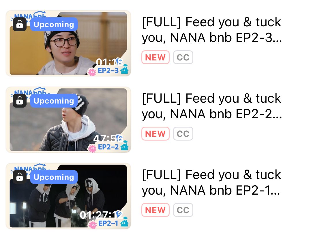 NANA BNB episode 2 is 2 hours long!!! so excited for tomorrow 🥰🫶🏻