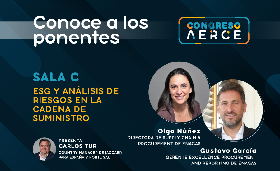 📢 ¡Nos vemos en el 28 Congreso <a href="/AERCE/">AERCE</a> 2025! No te pierdas la ponencia de <a href="/enagas/">Enagás</a> sobre 'ESG y riesgos en la cadena de suministro'. 

📍 ¡Visítanos en nuestro stand!

#JAGGAER #30YearsOfInnovation #SourceToPay