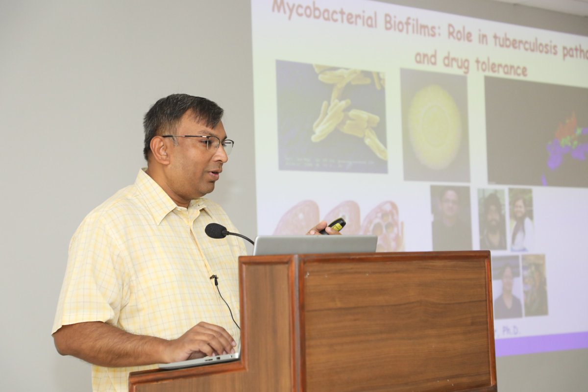 CSIR_CDRI's tweet image. #DrAshwaniKumar from @CSIR_IMTECH delivered an interesting talk on #Mycobacterial #Biofilms: Their role in TB pathogenesis and drug tolerance.