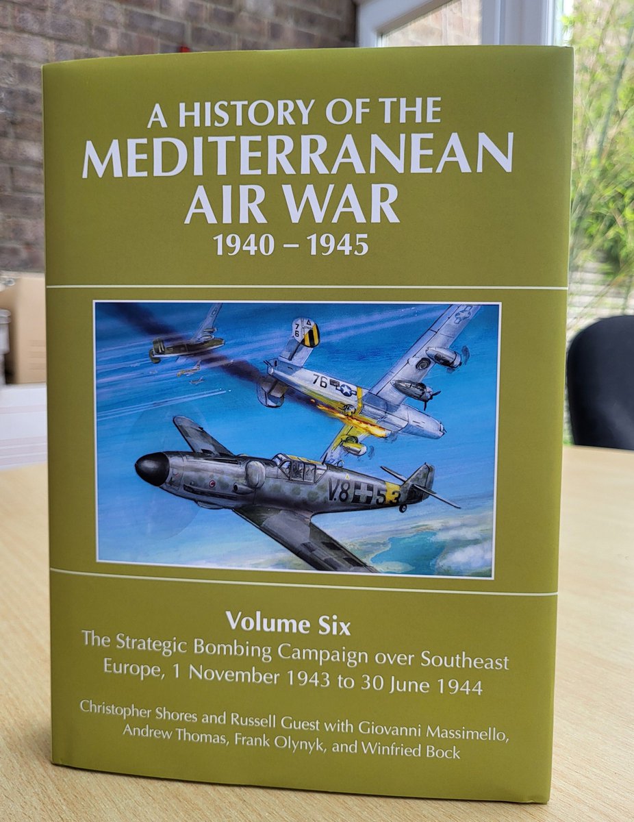 It's the one you've all been waiting for! Advance copies of Volume Six of the 'A History of the Mediterranean Air War 1940-1945' series have landed at GS Towers and are looking great!

To pre-order your copy (if you haven't already!) head to our website: grubstreet.co.uk/product/a-hist…