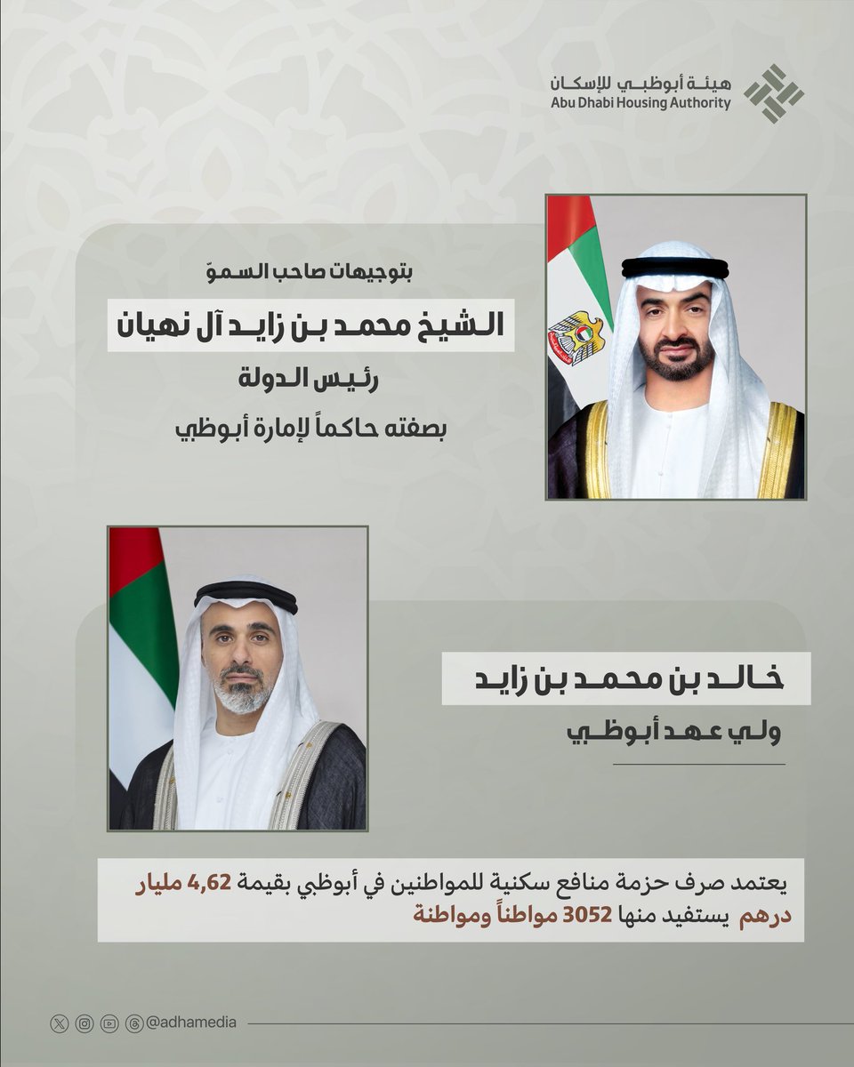 هيئة أبوظبي للإسكان | Abu Dhabi Housing Authority tweet media
