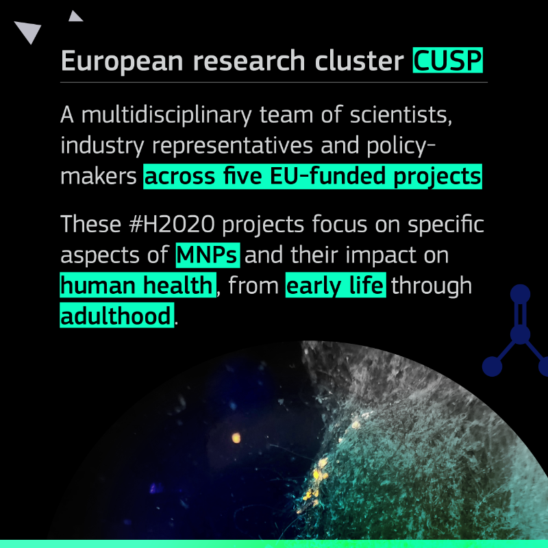 EU_HaDEA's tweet photo. Today is #WorldEnvironmentDay ♻️🌍

With micro- and nanoplastics (MNPs) being everywhere around us and affecting our health, it's time to #BeatPlasticPollution.

Learn how the #EUfunded @CuspResearch cluster is advancing research on the human health impacts of MNPs.