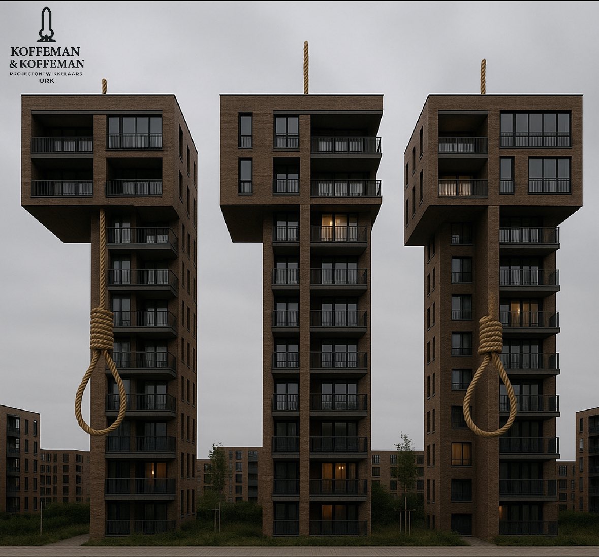 VisitUrk's tweet image. Schrijf nu in voor het nieuwe woonproject bij de voormalige Generaal Seyffardt Kazerne. Woontorens Galghryck, Hemelsryck en Derderyck met luxe appartementen, geschikt voor kleine en middelgrote gereformeerde gezinnen met acht tot twaalf kinderen. #UrkBouwt