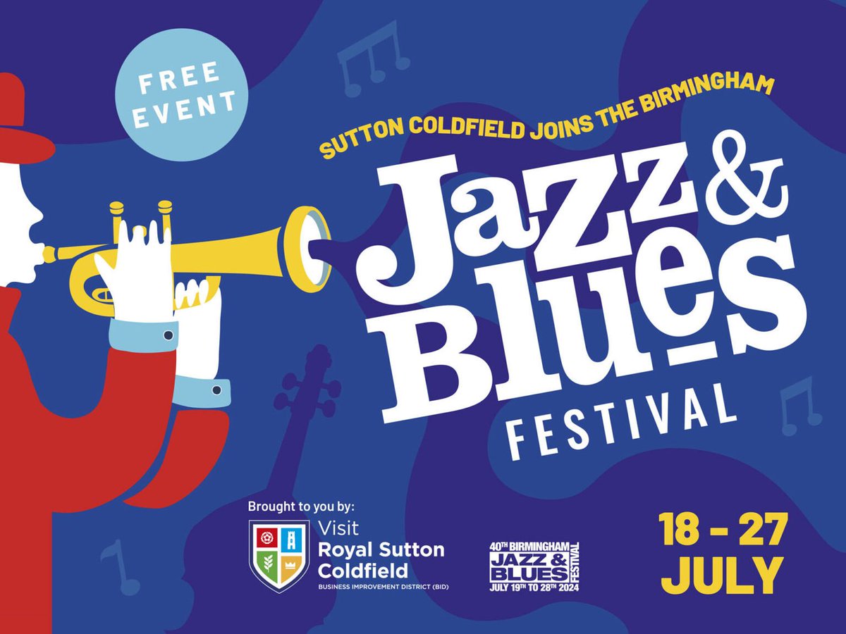 🎷 We’re delighted to be part of the Birmingham Jazz &amp; Blues Festival once again this year – and we have funded performances at some of Sutton Coldfield’s fantastic hospitality venues! 🎶

From 18th–27th July, you can enjoy free live jazz and blues while supporting your favourite