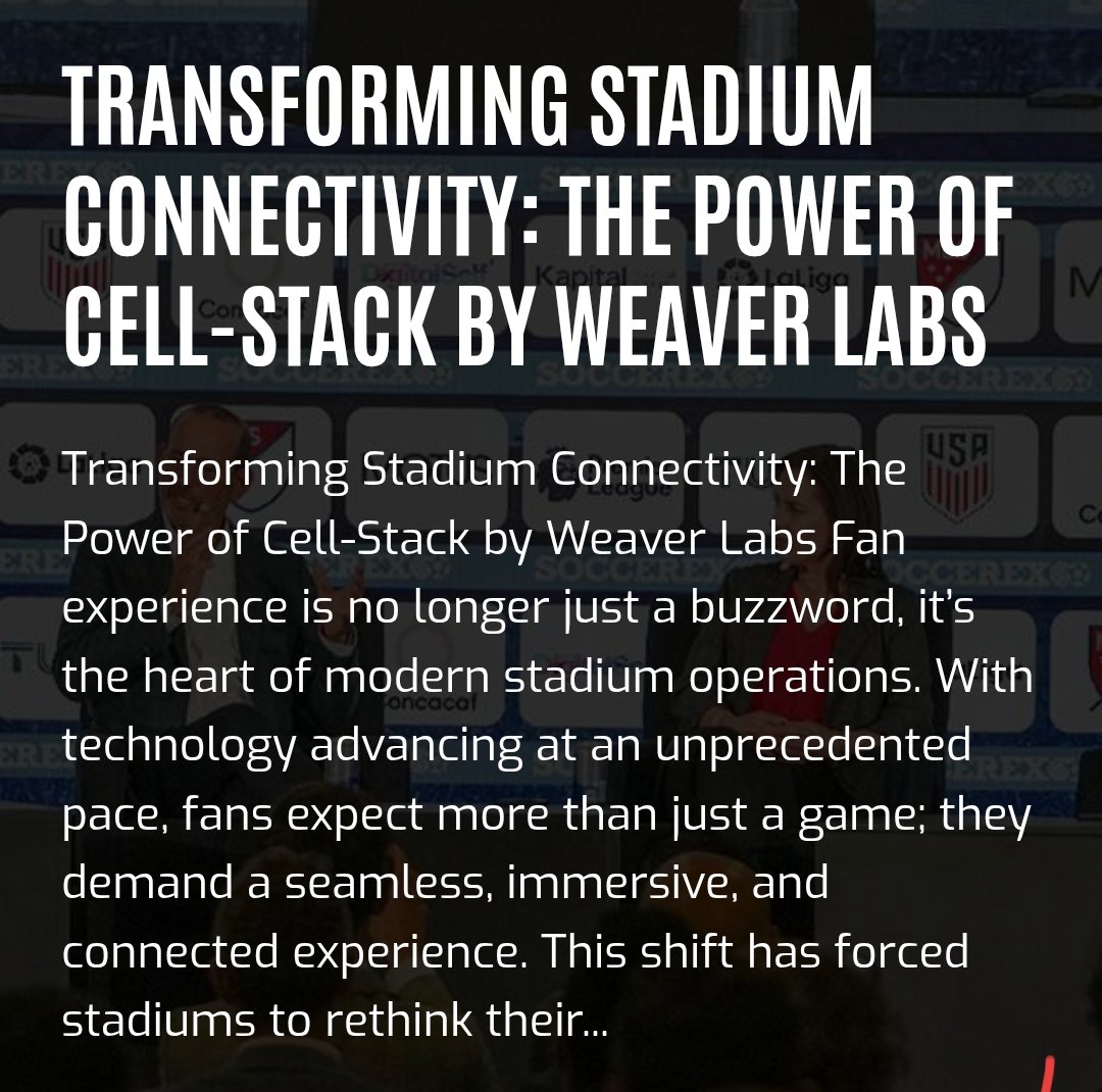 MontySi27692411's tweet photo. 🏟️ Stadiums aren’t just venues—they're becoming immersive digital arenas.
But outdated networks hold them back.

Enter Cell-Stack by #WeaverLabs: powering real-time streaming, AR, &amp; AI analytics at scale.

📍 See it in action at Stadium MK → https://t.co/P9rzm9Ix0D

#5G #DePIN https://t.co/JtZXbrS1xW