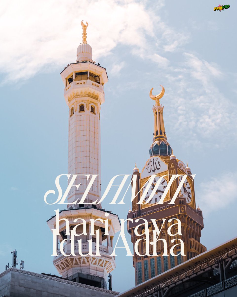 PROVID_ID's tweet photo. Selamat Idul Adha 2025, semoga pengorbanan kita sebagai para pekerja seni bisa menjadi jalan menuju ridha Tuhan.

#iduladha2025 #iduladha https://t.co/9eaKMkduhr