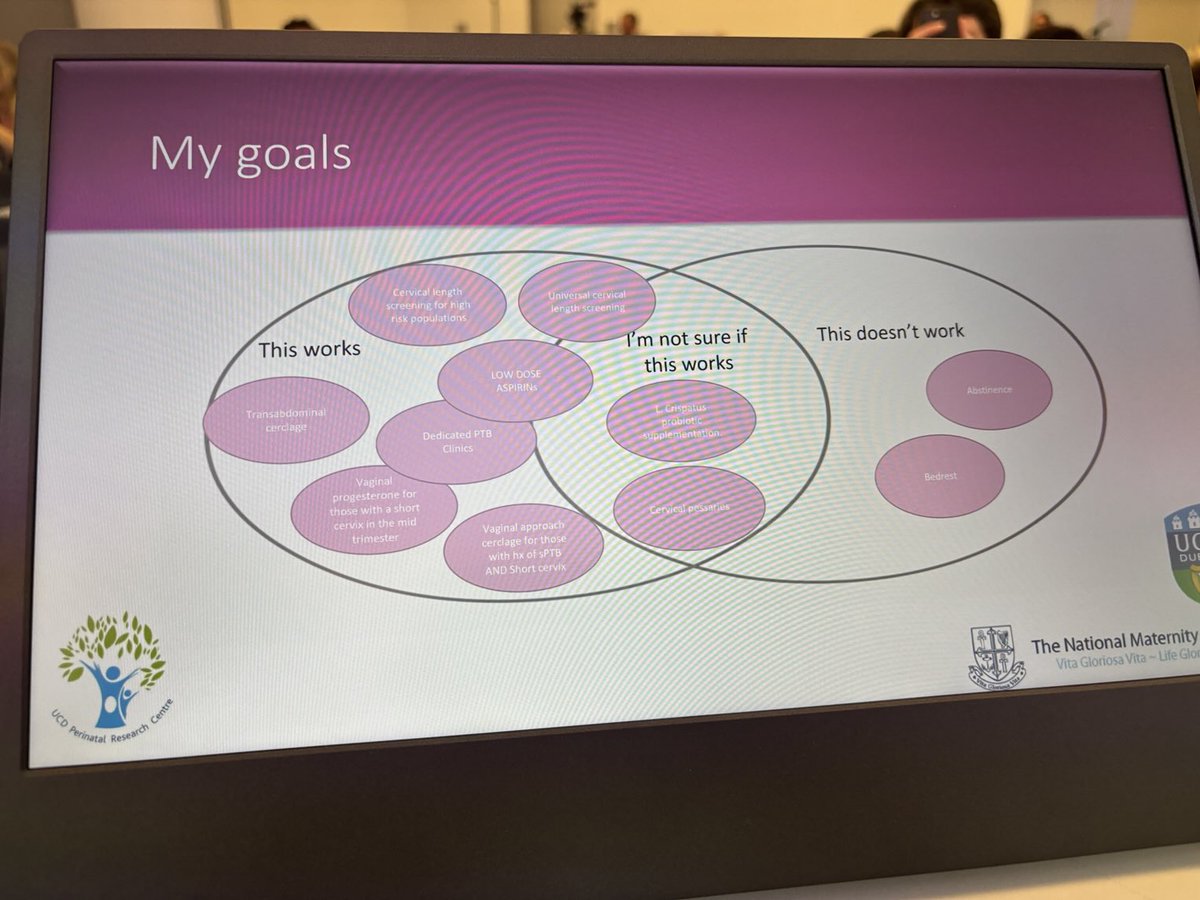 ProfFMcAuliffe's tweet image. .#EBCOG2025 @drscorcoran presents on strategies to reduce #PretermBirth @UCDPerinatal @_TheNMH @ucddublin @Researchirel @UCDMedicine @UCDClinRes