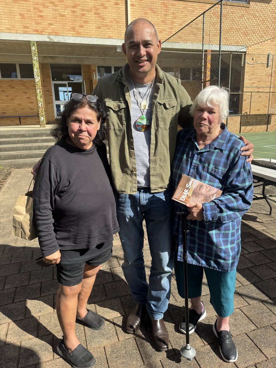 thomasmayo23's tweet image. Catch ups and yarning with mob today in the Clarence Valley thanks to the amazing Gurehlgam staff 

I also caught up with Sharon and Scott from the Monaghan family. They wrote a moving afterword about their mother’s inspiration in my latest book, Always Was Always Will Be.