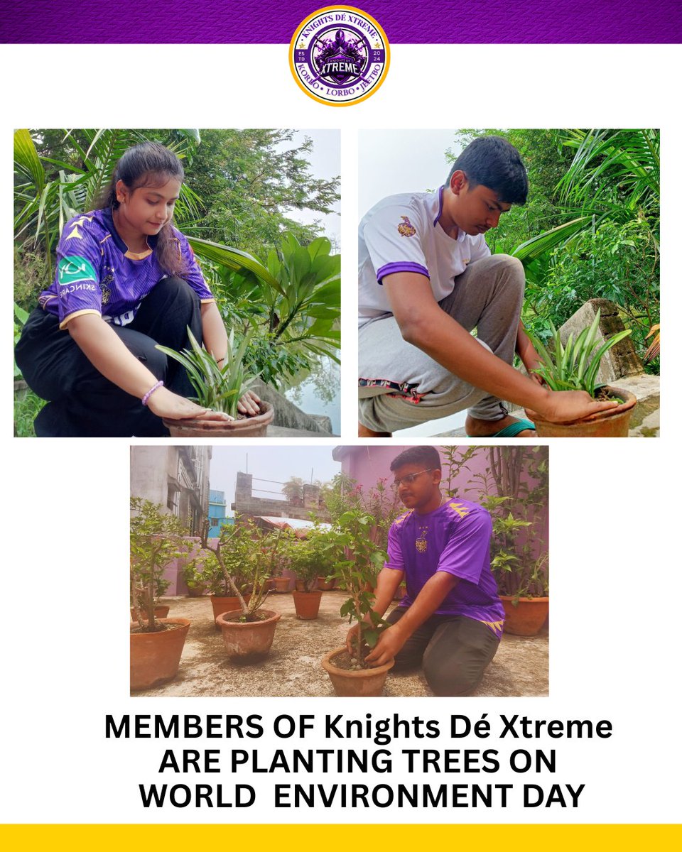 Knightsdextreme's tweet image. Members of Knights Dé Xtreme are planting trees on world Environment day 🌱💚✨

𝐅𝐨𝐥𝐥𝐨𝐰 @knightsdextreme 𝐚𝐧𝐝 𝐬𝐡𝐨𝐰 𝐲𝐨𝐮𝐫 𝐥𝐨𝐯𝐞 𝐚𝐧𝐝 𝐬𝐮𝐩𝐩𝐨𝐫𝐭 𝐟𝐨𝐫 @KKRiders 

•
•
#kkr #treeplantation #savegreen #5thjune #EnvironmentDay2025 #Amikkr #korbolorbojeetbo