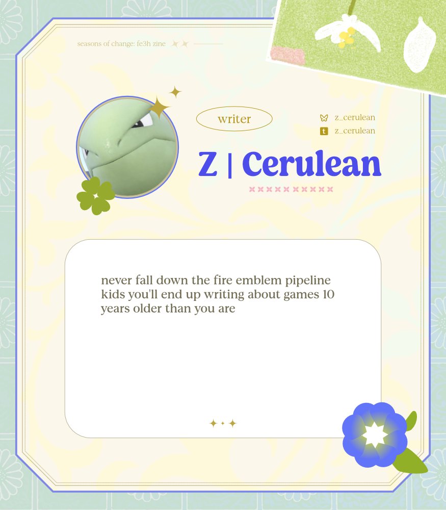 Seasons of Change: A FE3H zine tweet media