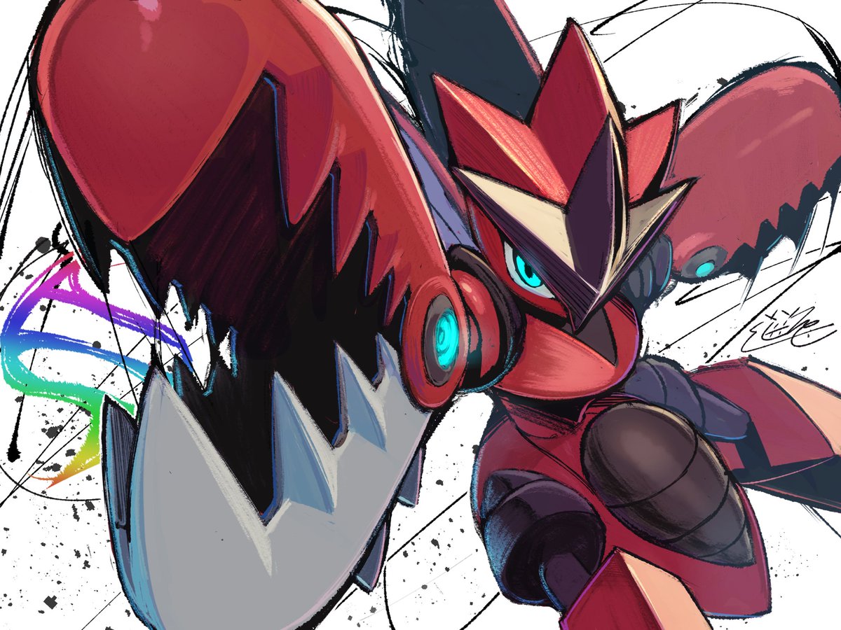 tatumi079sub's tweet image. メガハッサム
#ポケモンイラスト #pokemonfanart