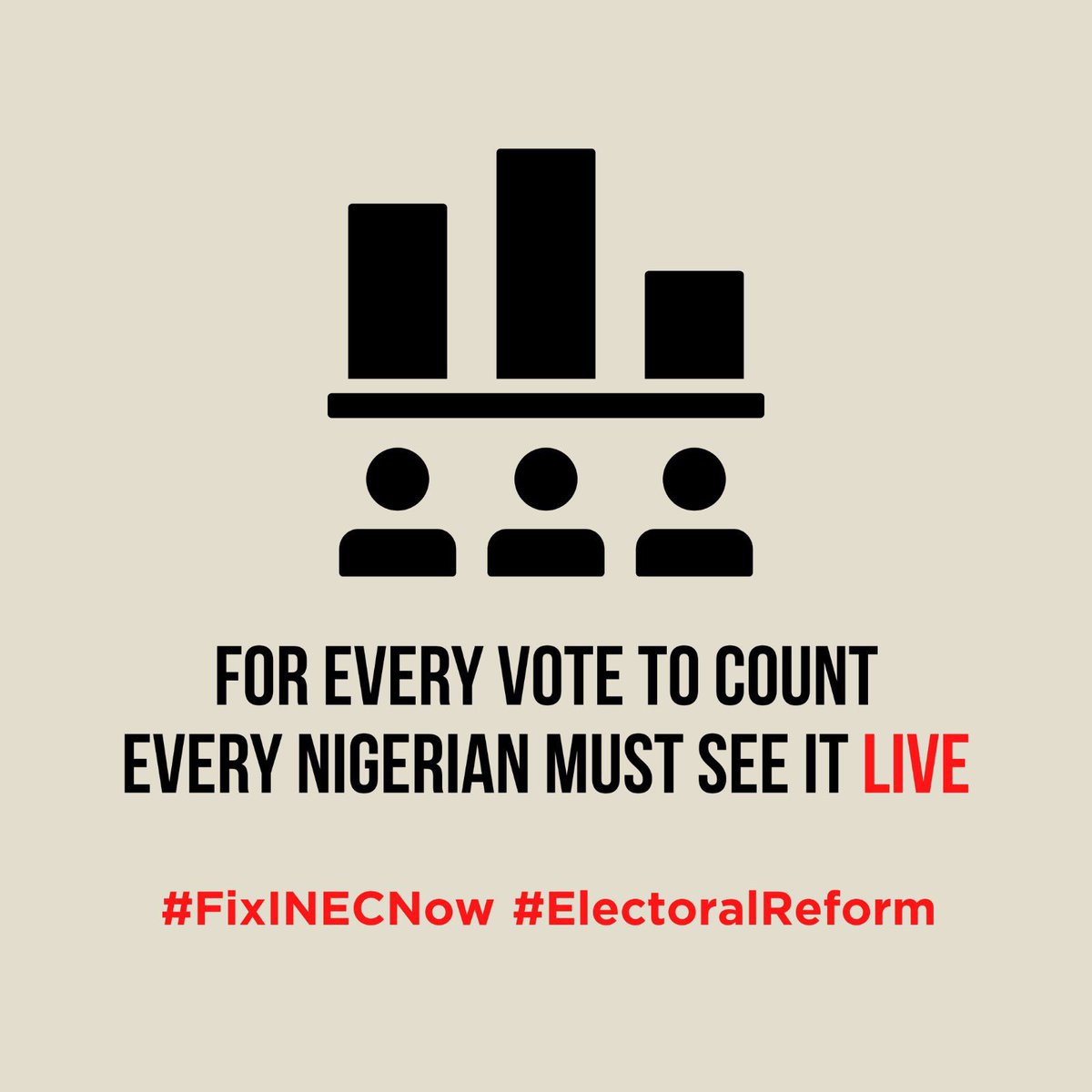 Peter4Nigeria's tweet photo. DAY 28 #30Dayscountdown
IF YOU TRULY CARE ABOUT THE FUTURE OF THIS NATION, BEFORE 2027 WE MUST ANSWER THIS QUESTION AND DEMAND ACTION IMMEDIATELY ❗️
PLEASE RETWEET 🙏🏽
#ElectoralReform #FixINEC
#NoElectoralReformNoElection❗️ https://t.co/dxiDNc0A4W