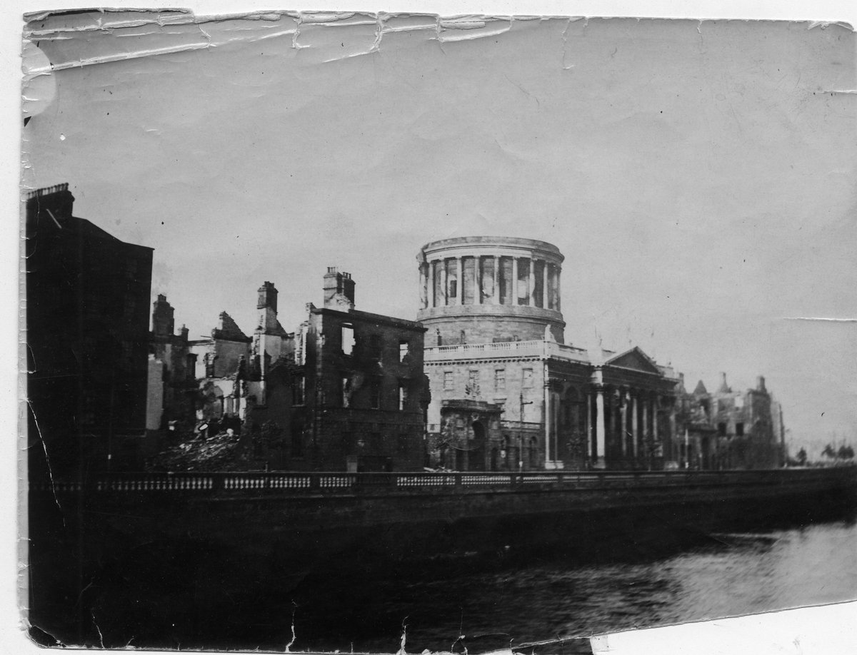 DCLA Reading Room (@dclareadingroom) on Twitter photo #OnThisDay-30 June 1922- after days of fighting, a massive explosion rocked the Four Courts. The blast destroyed the eastern wall of the Public Record Office, igniting centuries-old documents. Within hours, seven centuries of Ireland’s historical records were lost. #OnThisDay-30 June 1922- after days of fighting, a massive explosion rocked the Four Courts. The blast destroyed the eastern wall of the Public Record Office, igniting centuries-old documents. Within hours, seven centuries of Ireland’s historical records were lost.