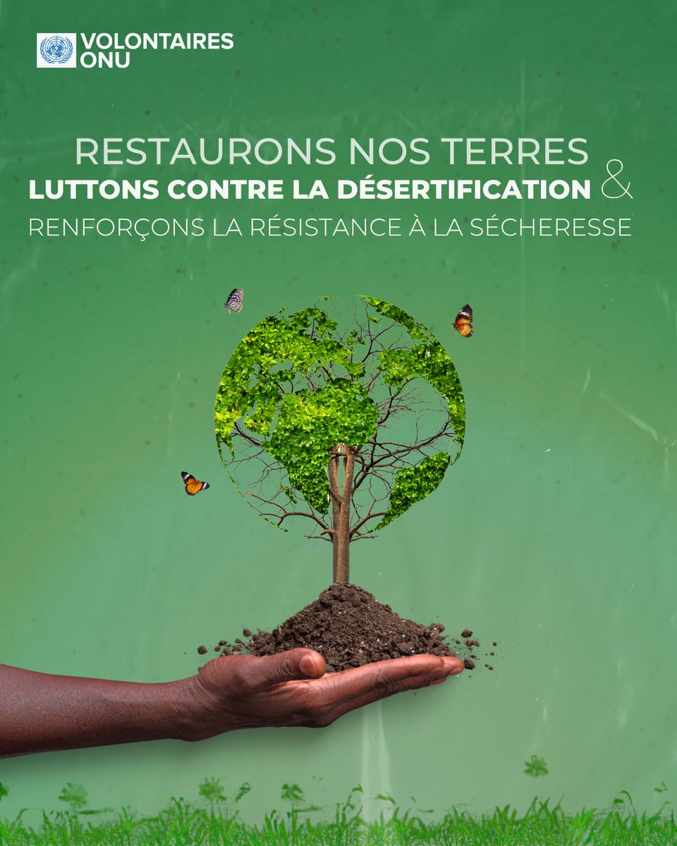 En ce #WorldEnvironmentDay, saluons l’engagement des #VolontairesONU qui agissent chaque jour pour protéger notre planète.

💪 Restaurer les terres. 🌱 Préserver l’avenir.
Il n’y a pas de planète B.

#VNUBenin #JournéeMondialeDelEnvironnement