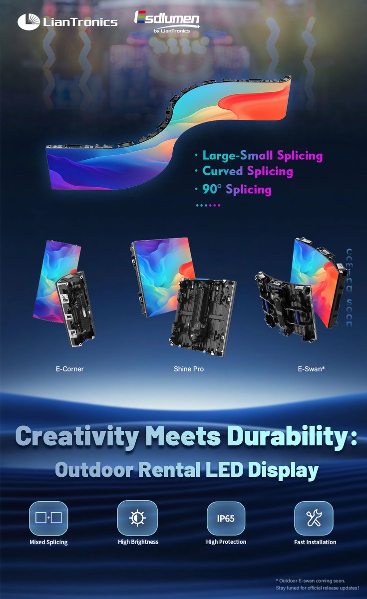 szliantronics's tweet image. Creativity Meets Durability: Build Unforgettable Outdoor Stages with #LianTronics &amp;amp; #Esdlumen Products!

👇Contact Us for Custom Solutions &amp;amp; Quick Quotes!
📩service@liantronics.com
#RentalLED #EventTech #OutdoorDisplay