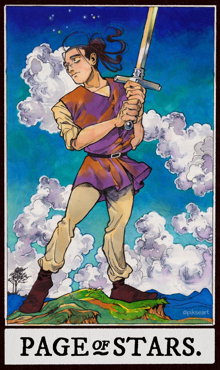 pikseart's tweet photo. Oczy as the Page of Swords.
＃チ。
#orbonthemovementsoftheearth https://t.co/EDKXfVAF2D