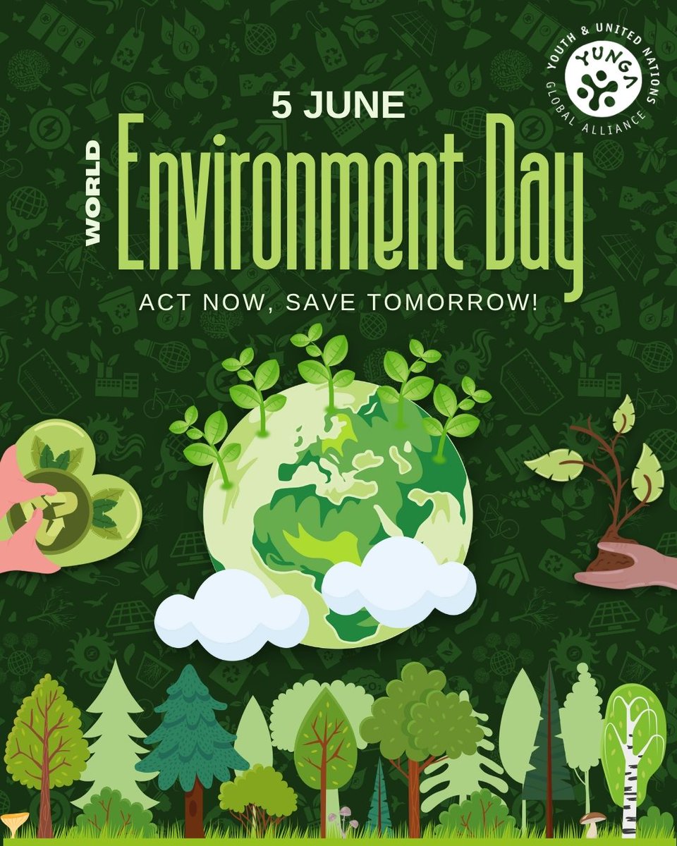 Happy World #EnvironmentDay! 🌿🌍

Let’s put an end to #plasticpollution to protect the health of people, animals, and the planet!

Which action are you going to take today to have a real impact? 🌟

Have a look at #YUNGA’s Plastics Challenge Badge for inspiration.

(link in bio)