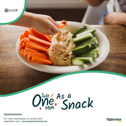 Leeds_Learning's tweet image. #JustOneMore is about helping people in Leeds to find great ways to eat one more portion of vegetables every day as a snack or in meals.
Find out about #JOM2025, including how you could win vouchers for Tropical World, Temple Newsam and Leeds Rhinos: bit.ly/JustOneMore25