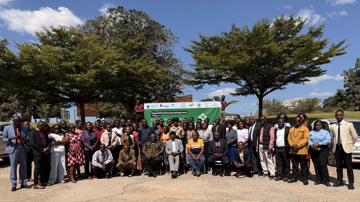 The_SARWatch's tweet photo. “This dialogue must not be about ticking boxes — it must bring us back to what truly matters: our resources, our dignity, and collective power.” — CSPR

🟢 The Copperbelt Mining Indaba–Insaka is underway in Ndola!

#Insaka2025 #MiningJustice #EthicalMining #SARW https://t.co/76uCYQHrg3