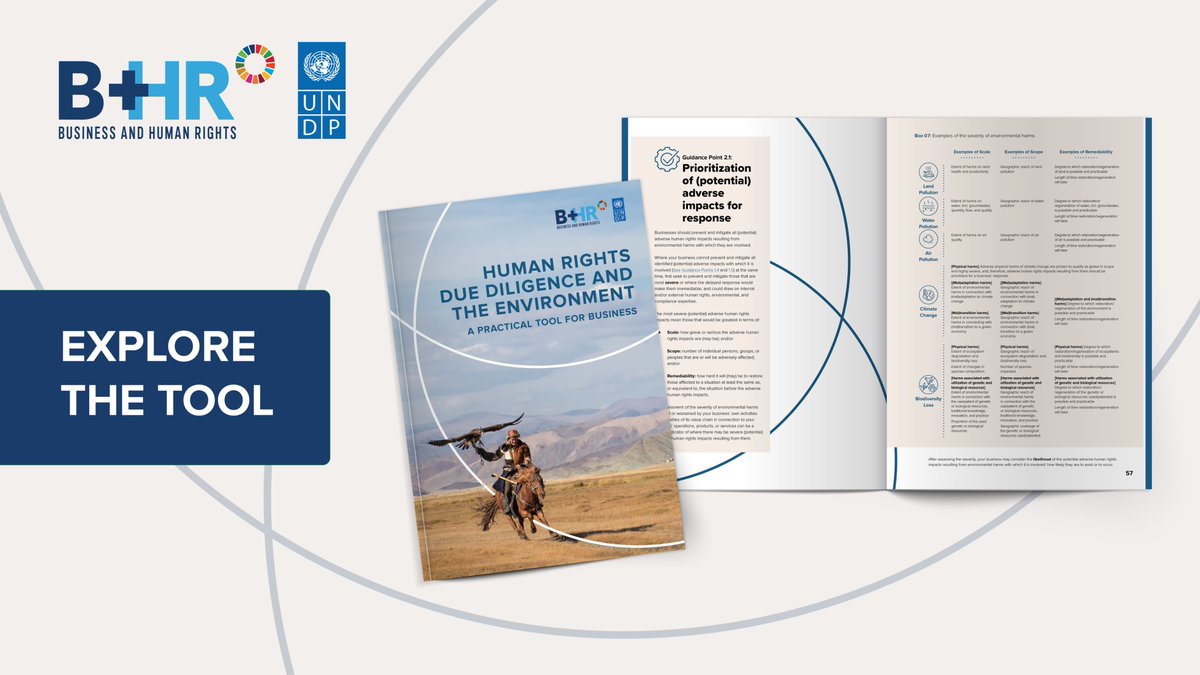 BizHRAsia_UNDP's tweet photo. Interlinked crises demand interlinked solutions🪢

On #WorldEnvironmentDay, explore how UNDP’s HRDD+E Tool helps businesses tackle human rights &amp; environmental risks together – bridging gaps to address the triple 🌏 crisis

📘 https://t.co/So2UXq97Oz

#BizHumanRights #HRDD https://t.co/y0LBe9P0xk