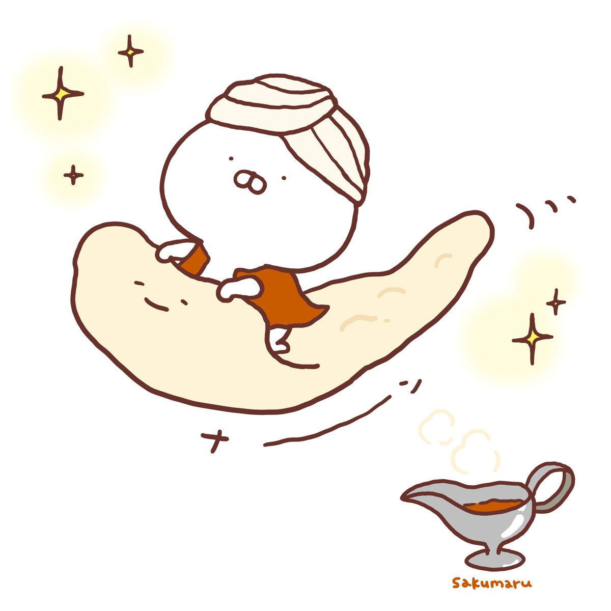 うずくまる Post by sakumaru🥖 うさまる展@松屋銀座11月26日〜 on X: 魔法のじゅうﾅﾝ