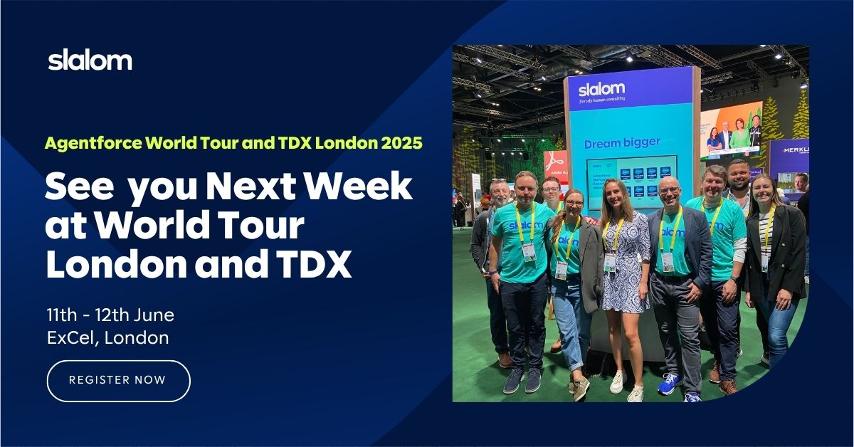 Slalom UK & Ireland (@slalomuki) on Twitter photo The countdown is on! Join <a href="/Slalom/">Slalom</a> at #AgentforceWorldTour and #TDXLondon next week at <a href="/ExceLLondon/">Excel London</a>. Find us at booths 104 & 258 and don’t miss our session with <a href="/UNITEGroup/">Unite Group Plc</a> – 11th June, 12:30pm, Theatre 2. See you there! bit.ly/4jEtj7V The countdown is on! Join <a href="/Slalom/">Slalom</a> at #AgentforceWorldTour and #TDXLondon next week at <a href="/ExceLLondon/">Excel London</a>. Find us at booths 104 & 258 and don’t miss our session with <a href="/UNITEGroup/">Unite Group Plc</a> – 11th June, 12:30pm, Theatre 2. See you there! bit.ly/4jEtj7V